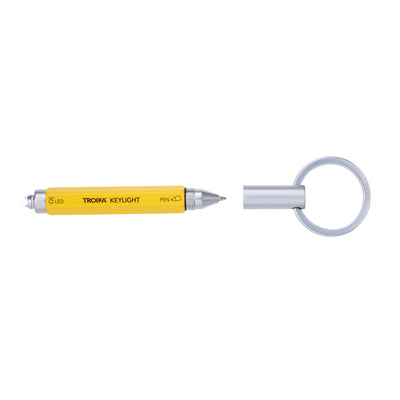 Troika Key-ring Pen with LED Light Yellow