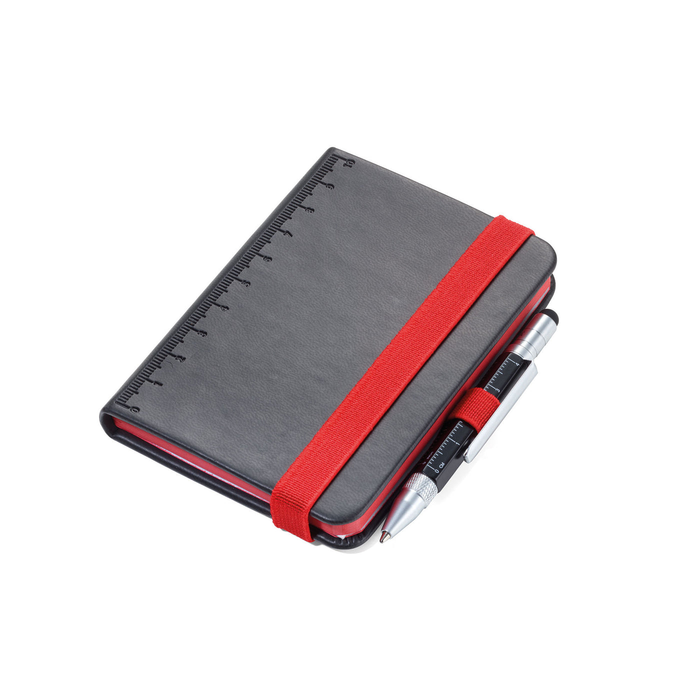 Troika Lilipad and Liliput Mini Notebook and Pen Black-Red