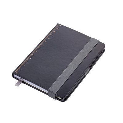 Troika A6 Notebook with Slim Construction Pen Black Gold
