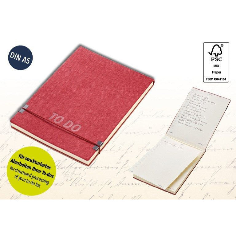 Troika To Do Productivity Notepad Red